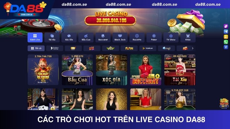Live Casino DA88 - Đẳng Cấp Sòng Bài Số #1 Châu Á 2026 - IVONIX.BIZ