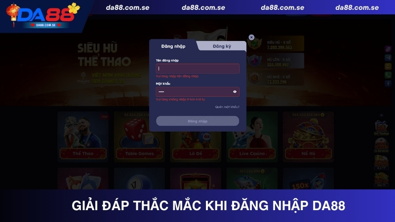 Đăng Nhập Da88 - Truy Cập Hệ Thống Dễ Dàng, Chơi Game Nhanh - IVONIX.BIZ