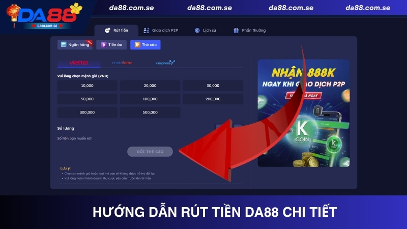 Quy Trình Rút Tiền DA88 Đổi Thưởng Thần Tốc Chỉ 3-5 Phút - IVONIX.BIZ