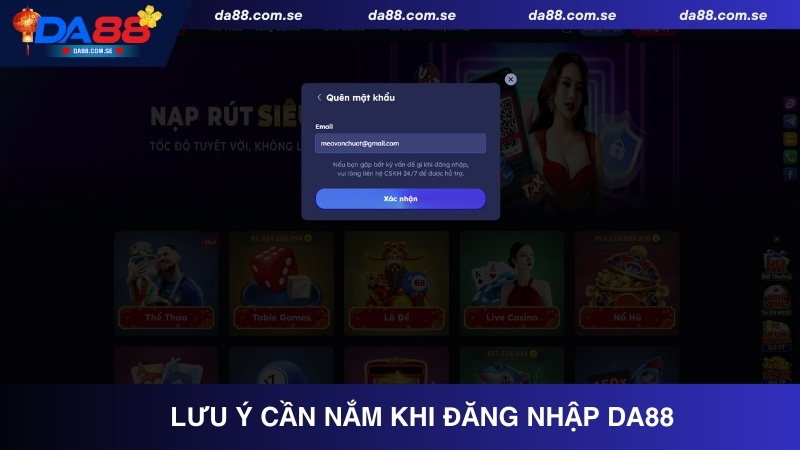 Đăng Nhập Da88 - Truy Cập Hệ Thống Dễ Dàng, Chơi Game Nhanh - IVONIX.BIZ