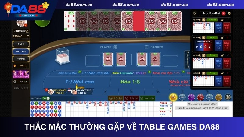 Table Games DA88 - Game Bàn Trực Tuyến Đặc Sắc, Thưởng Cao - IVONIX.BIZ